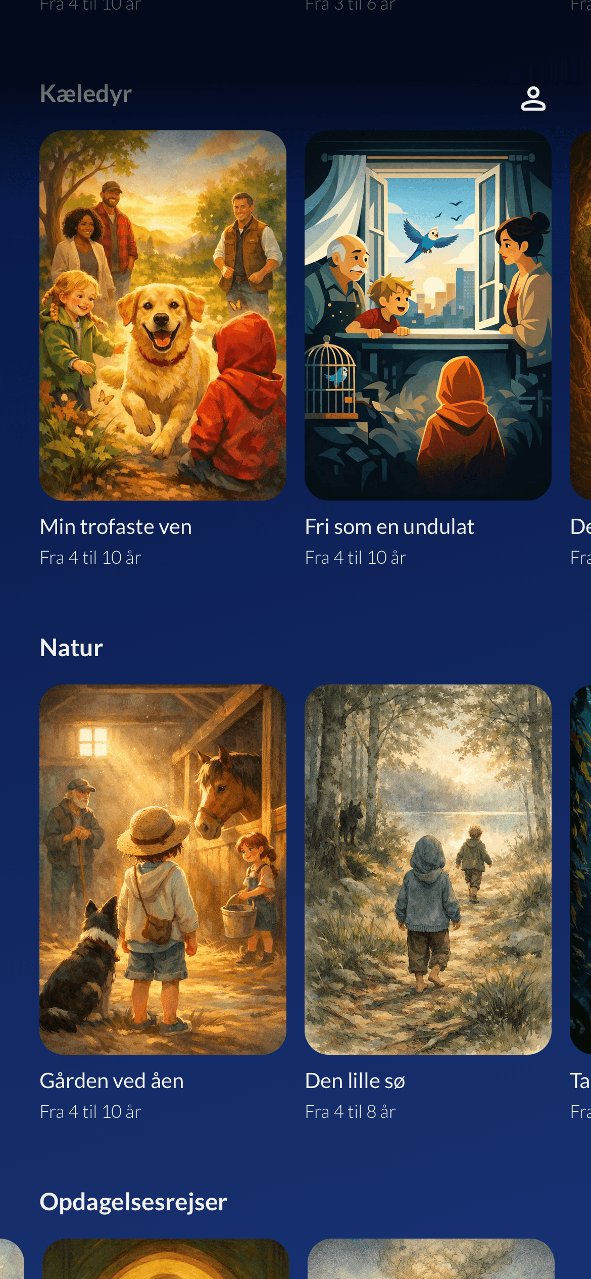 Lix bibliotek med kategorier