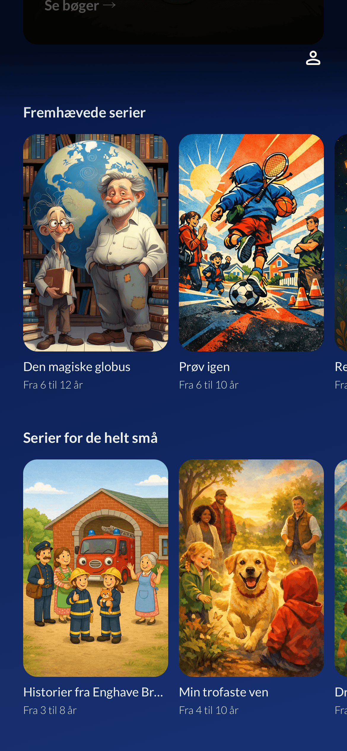 500+ fortællinger på 10 genrer.